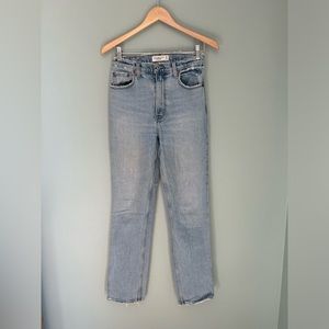 A&F 90s straight ultra high rise straight jean